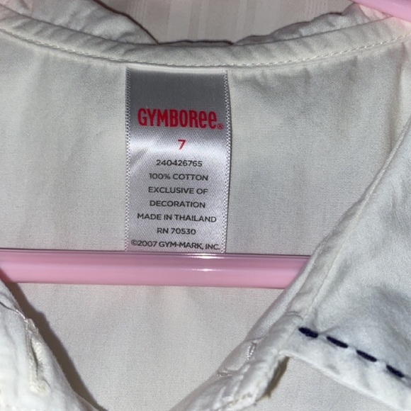 Girls Gymboree White Button Down Top size 7 - Picture 8 of 8